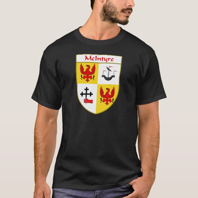 McIntyre Coat of Arms/Family Crest T-Shirt (Front)