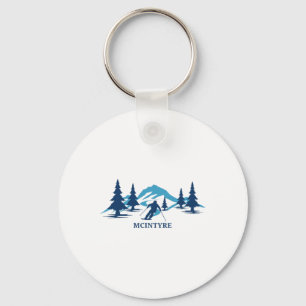 Mcintyre New Hampshire Ski Resort Skiing Skier Key Ring