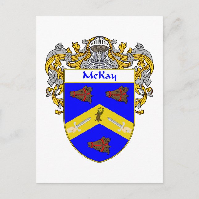 McKay Coat of Arms (Mantled) Postcard (Front)