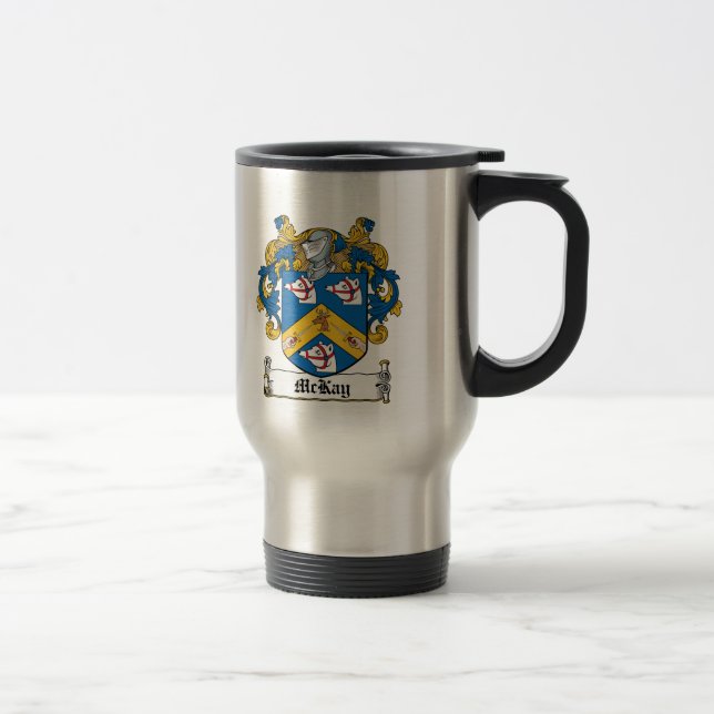 McKay Family Crest Travel Mug (Right)