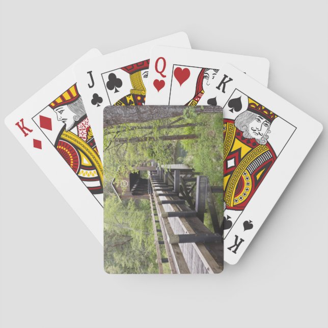 McKee covered bridge, Jacksonville, Oregon Playing Cards (Back)