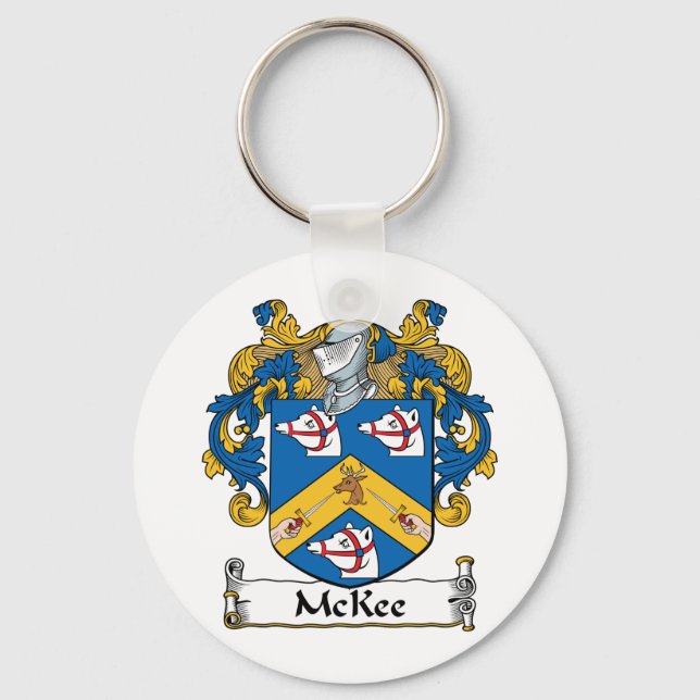McKee Family Crest Key Ring (Front)