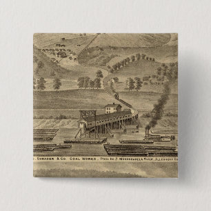 McKeesport Allegheny County, Pennsylvania 15 Cm Square Badge