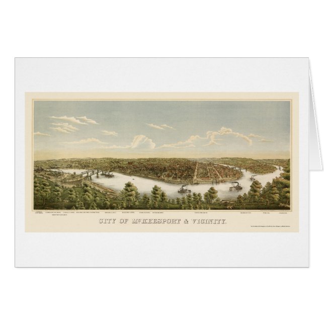 McKeesport, PA Panoramic Map - 1894 (Front Horizontal)