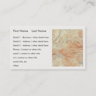 McKenzie and Moose Ponds, McKenzie Mountain Detail Business Card