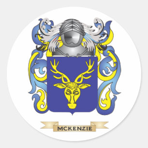 McKenzie Coat of Arms (Family Crest) Classic Round Sticker