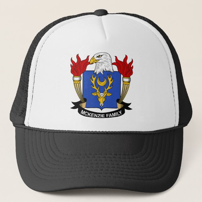 McKenzie Family Crest Trucker Hat (Front)
