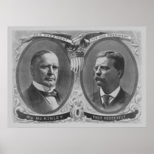 McKinley and Roosevelt Election Poster