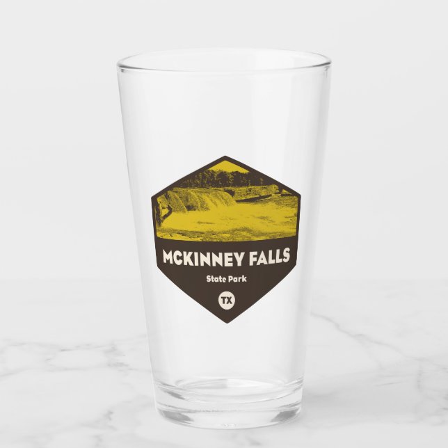 McKinney Falls State Park Texas Glass (Front)