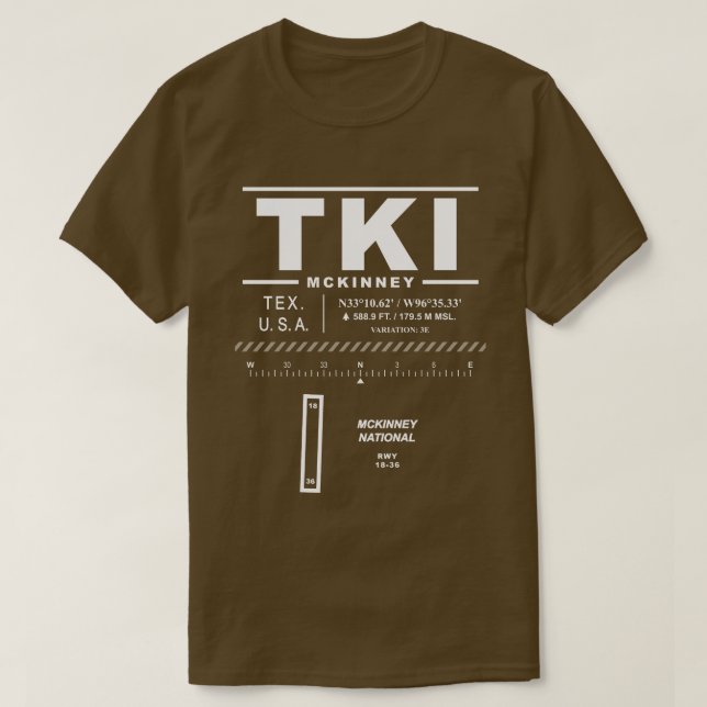 McKinney National Airport TKI T-Shirt (Design Front)