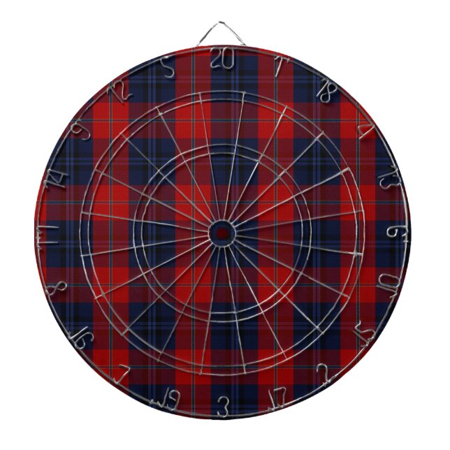 McKnight Clan Tartan Dartboard (Front)