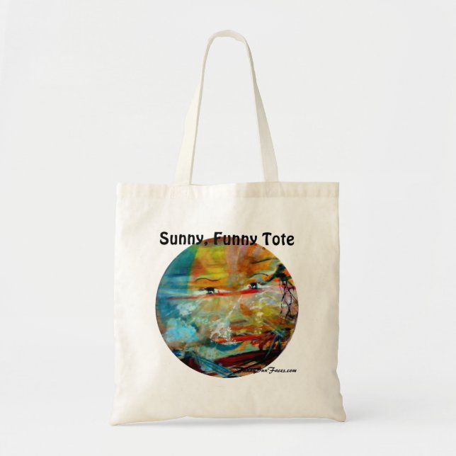 MClairArt, FunnySunFaces Gift Products Tote Bag (Front)