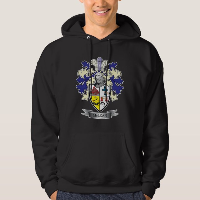 McLean Family Crest Coat of Arms Hoodie (Front)