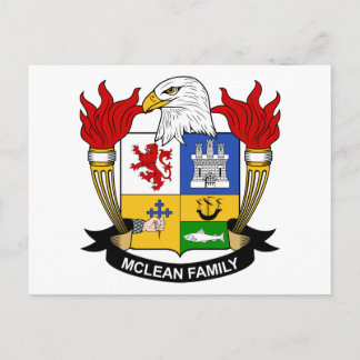 McLean Family Crest Postcard