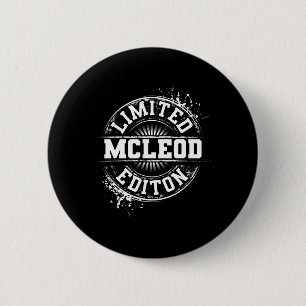 Mcleod Funny Surname Family Tree Birthday Reunion 6 Cm Round Badge