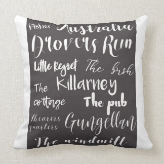 McLeod's Daughters Locations Cotton Throw Pillow
