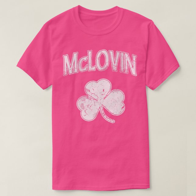 McLovin Irish Shamrock St Patricks Day T-Shirt (Design Front)
