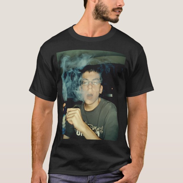Mclovin Smoking Weed T-Shirt (Front)