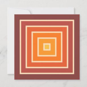 MCM 1970s Retro Style Geometric Design Invitation