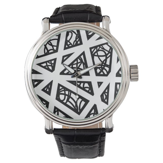 MCM Angles In Black and White Watch (Front)