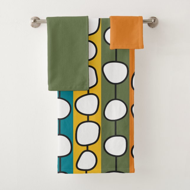 MCM Colourful Lines  Bath Towel Set (Insitu)