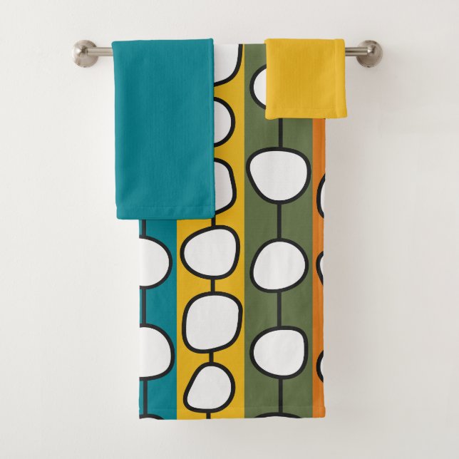 MCM Colourful Lines  Bath Towel Set (Insitu)