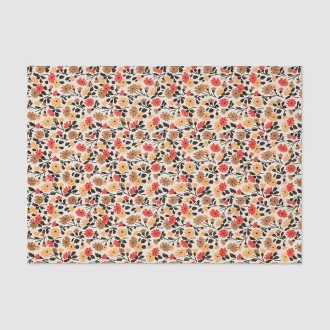 MCM Flower Pattern Mid Century Modern Tissue Paper (Front)