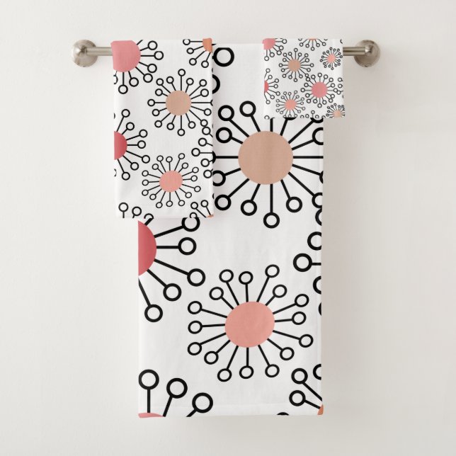 MCM Flowers  Bath Towel Set (Insitu)