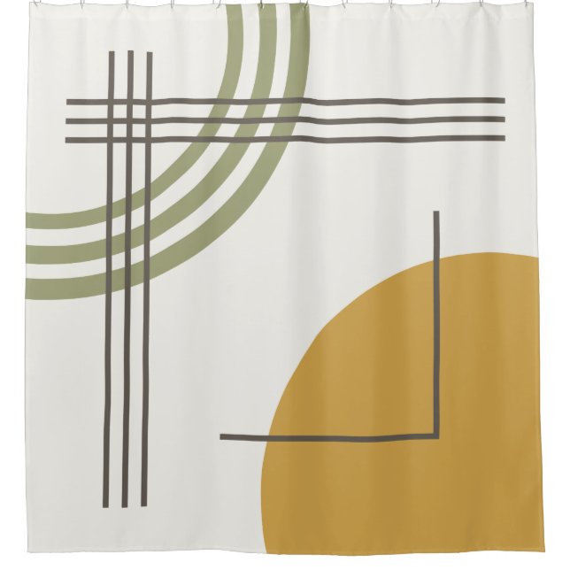 MCM Geo Abstract 01 Shower Curtain (Front)