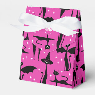 MCM Halloween Fancy Dress Minimalist Cats Pink Favour Box