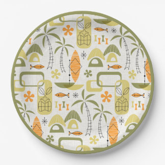 MCM Hawaiian Village Paper Plate