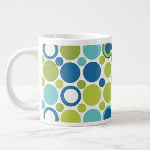 MCM Lime and Aqua Bubble Large Coffee Mug