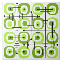 MCM Midcentury Abstract Pattern Chartreuse