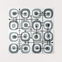 MCM Midcentury Abstract Pattern Grey