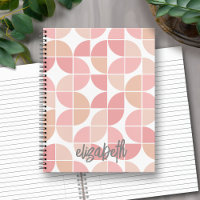 MCM Mod Circles Pattern mauve and blush pink