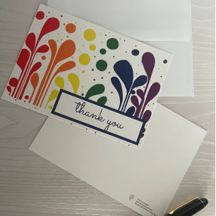 MCM Modern Painting Lollipops Thank You Card