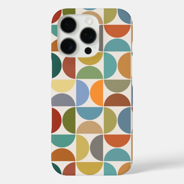 MCM Semicircles Big Pattern Colour on Cream Case-Mate iPhone Case (Back)