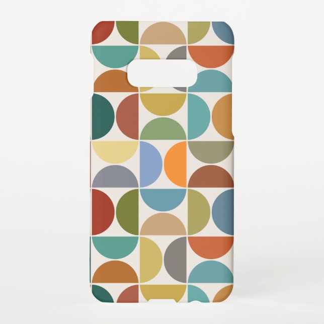 MCM Semicircles Big Pattern Colour on Cream Samsung Galaxy Case (Back)