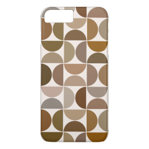 MCM Semicircles Browns+Cream Big Pattern Case-Mate iPhone Case