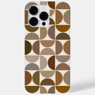 MCM Semicircles Browns+Cream Big Pattern Case-Mate iPhone 14 Pro Max Case