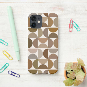 MCM Semicircles Browns+Cream Big Pattern iPhone 12 Mini Case
