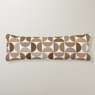 MCM Semicircles Browns+Cream Pattern Body Cushion