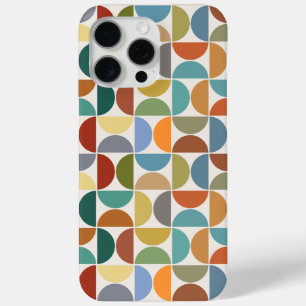 MCM Semicircles Pattern Colour on Cream iPhone 15 Pro Max Case