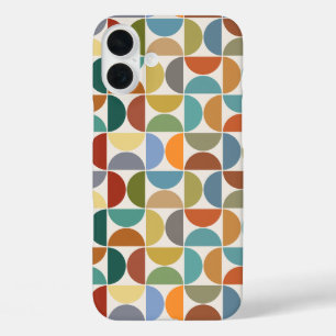 MCM Semicircles Pattern Colour on Cream iPhone 16 Plus Case