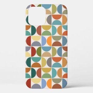 MCM Semicircles Pattern Colour on Cream iPhone 12 Case