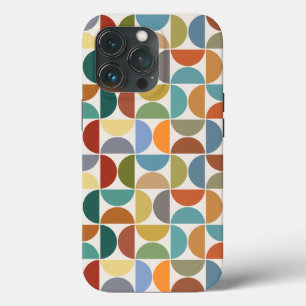 MCM Semicircles Pattern Colour on Cream iPhone 13 Pro Case