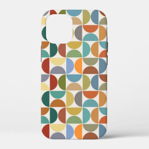 MCM Semicircles Pattern Colour on Cream iPhone 12 Mini Case