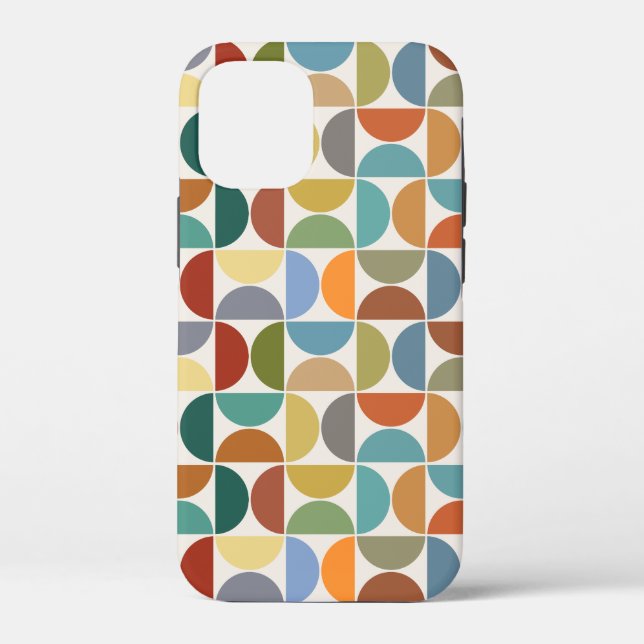 MCM Semicircles Pattern Colour on Cream Case-Mate iPhone Case (Back)
