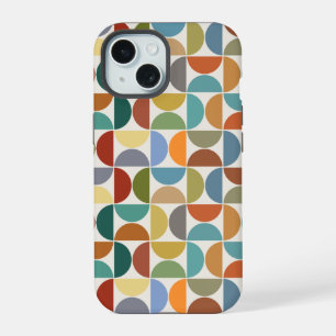 MCM Semicircles Pattern Colour on Cream iPhone 15 Case