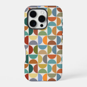 MCM Semicircles Pattern Colour on Cream iPhone 16 Pro Case